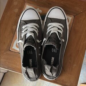 Converse Women's Gray and White Sneakers